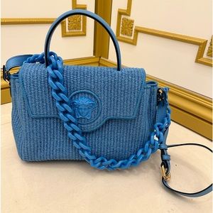 New WO Tags Versace Wicker Purse